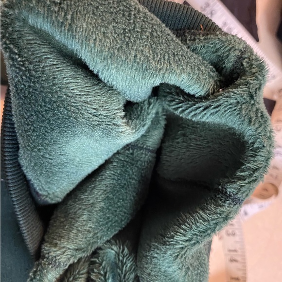 Women Small Lined Leggings Thermal Tights High Waisted Nude and Green (2 Pack) - Picture 8 of 8